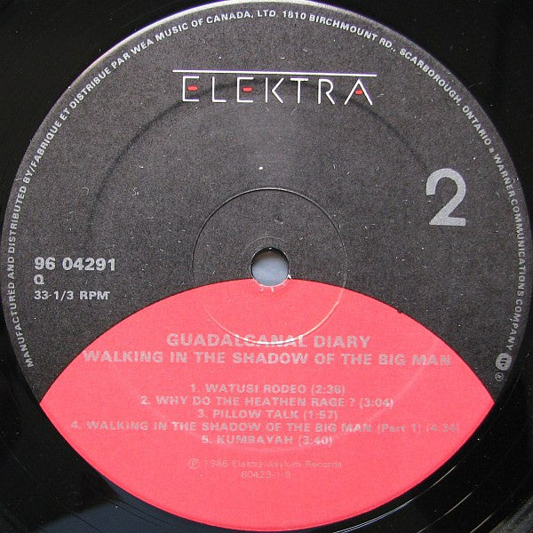 Guadalcanal Diary : Walking In The Shadow Of The Big Man (LP, Album)