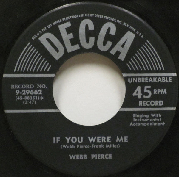 Webb Pierce : Love, Love, Love (7")