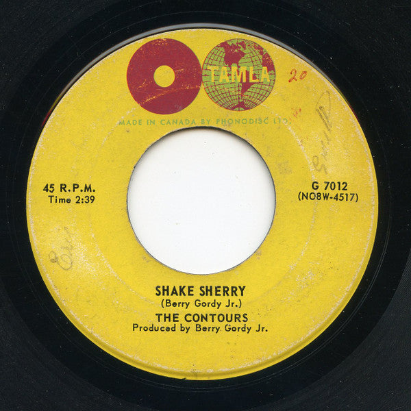 The Contours : Shake Sherry (7", Single)