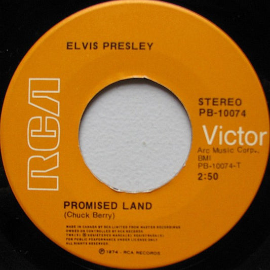 Elvis Presley : Promised Land (7", Single)