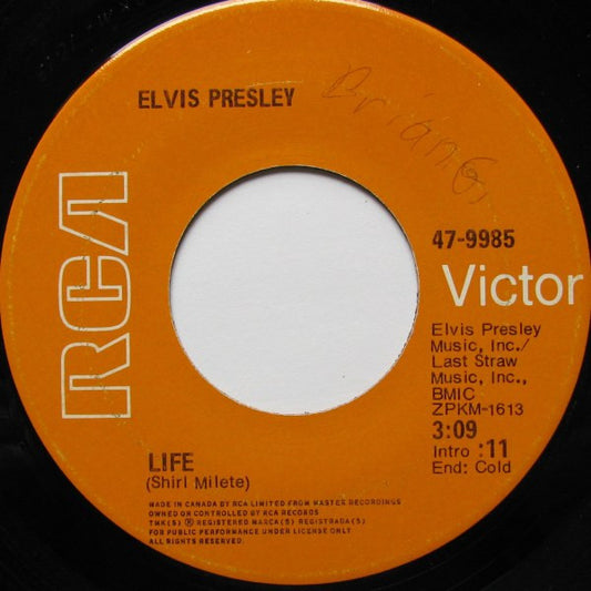 Elvis Presley : Life (7", Single)