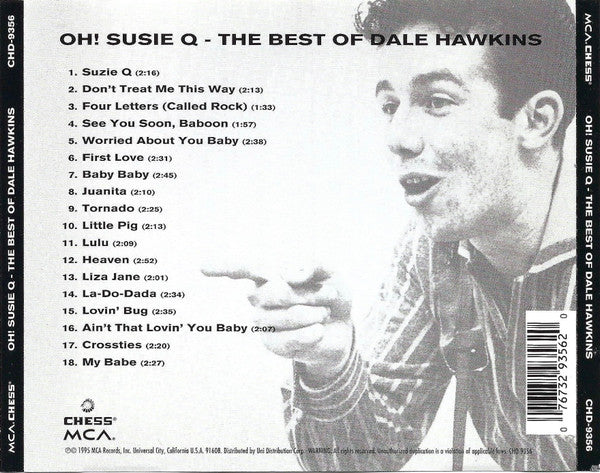 Dale Hawkins : Oh! Suzy-Q - The Best Of Dale Hawkins (CD, Comp, RM)