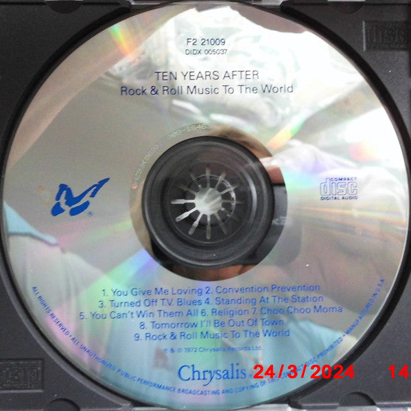 Ten Years After : Rock & Roll Music To The World (CD, Album, RE)