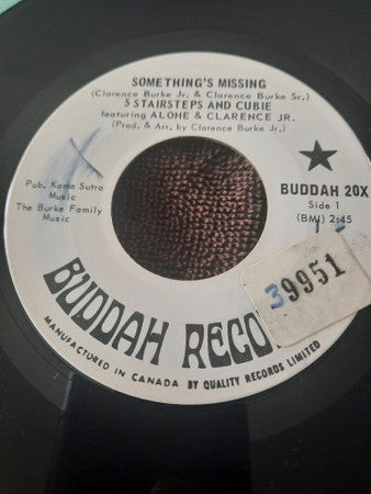 5 Stairsteps And Cubie* Featuring Alohe* And Clarence Jr.* : Something's Missing (7", Single)