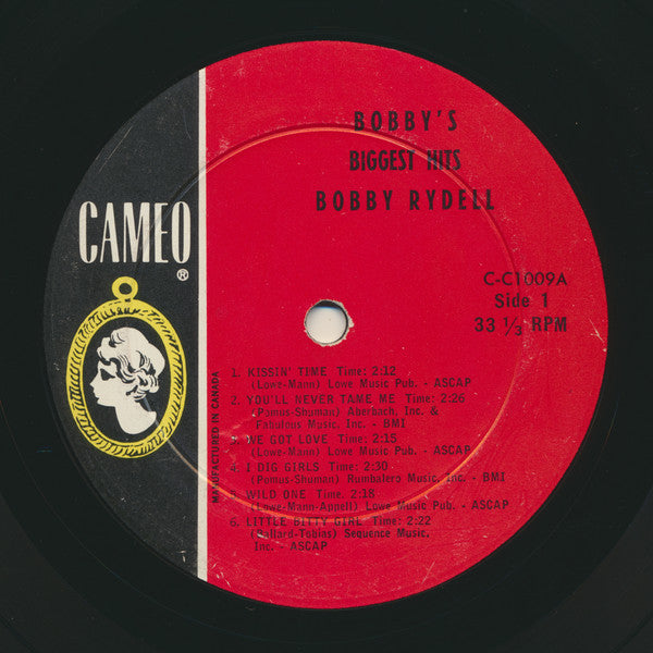 Bobby Rydell : Bobby's Biggest Hits (LP, Comp, Mono)