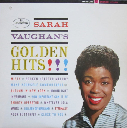 Sarah Vaughan : Sarah Vaughan's Golden Hits (LP, Comp, RE)