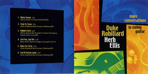 Duke Robillard And Herb Ellis : More Conversations In Swing Guitar (CD, Album)