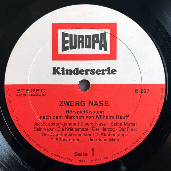 Wilhelm Hauff : Der Zwerg Nase & Kalif Storch (LP, RE)