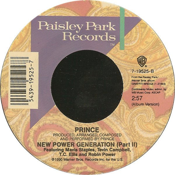 Prince : New Power Generation (7", Single)