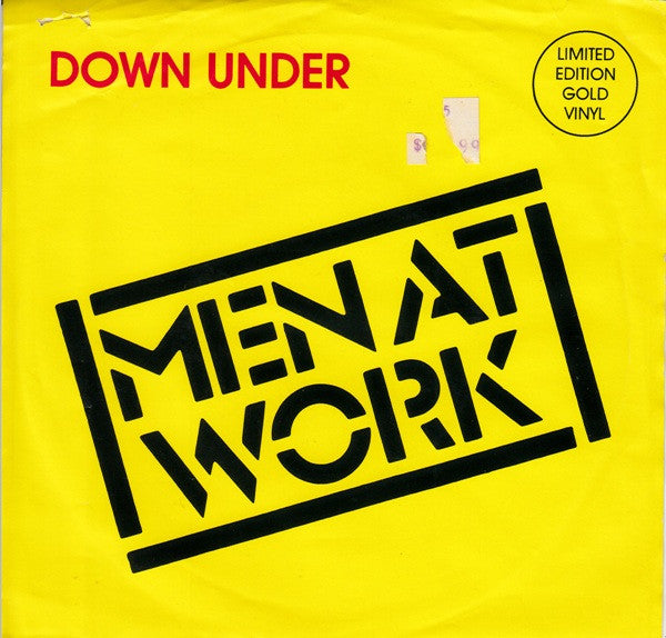 Men At Work : Down Under (7", Single, Ltd, Gol)