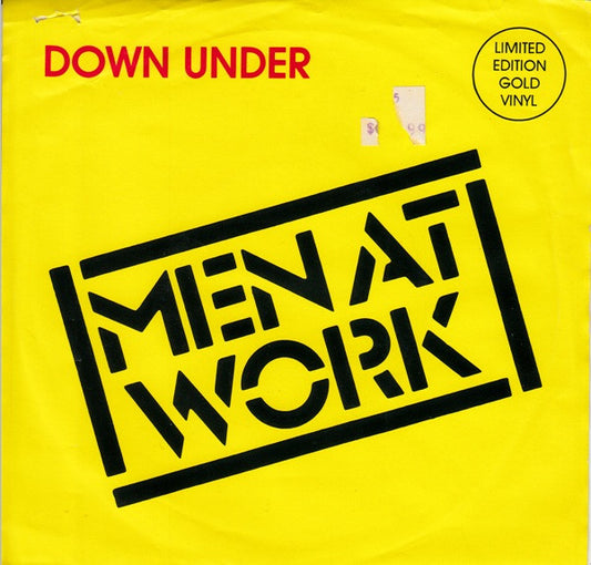 Men At Work : Down Under (7", Single, Ltd, Gol)