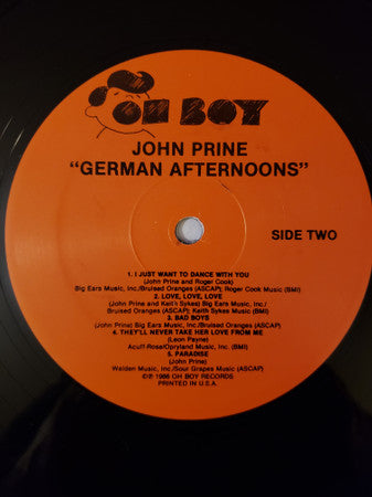 John Prine : German Afternoons (LP, Album)