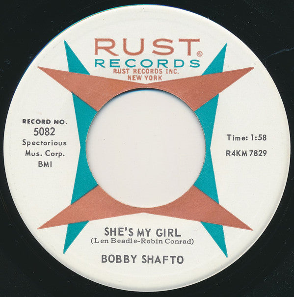 Bobby Shafto : She's My Girl (7")
