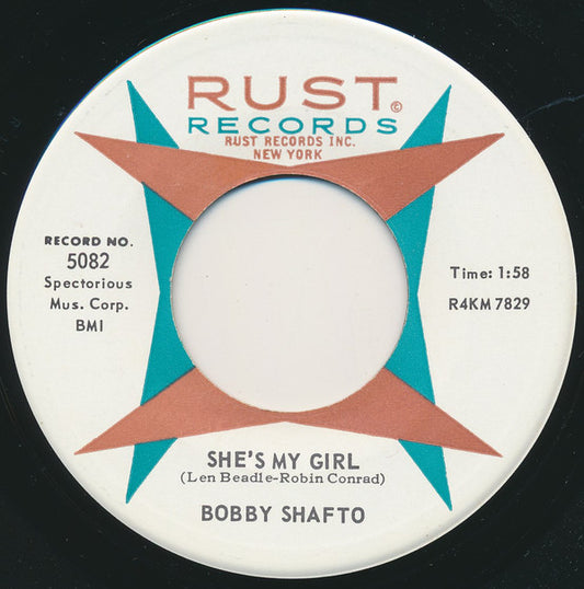Bobby Shafto : She's My Girl (7")