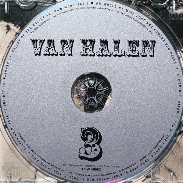 Van Halen : Van Halen III (CD, Album)