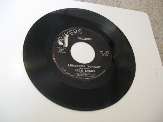 Jack Evans (14) : Lonesome Tonight (7", Single)