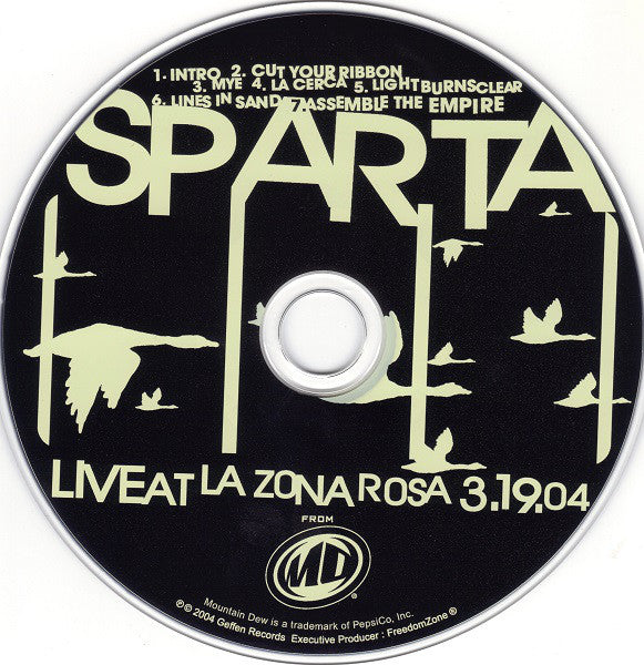 Sparta : Live At La Zona Rosa 3.19.04 (CD)