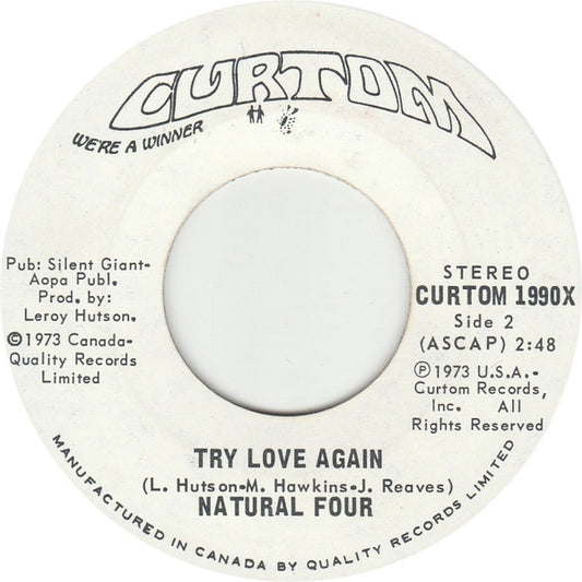 Natural Four* : Can This Be Real (7")