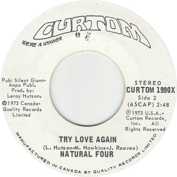 The Natural Four : Can This Be Real (7")