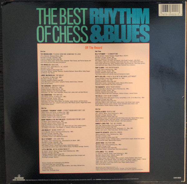 Various : The Best Of Chess Rhythm & Blues (2xLP, Comp)