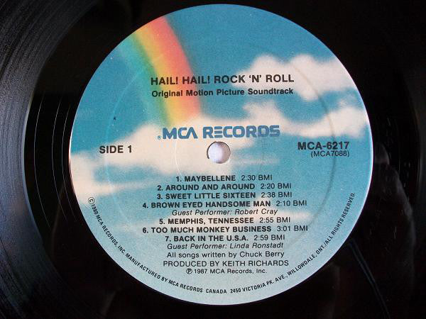 Chuck Berry : Hail! Hail! Rock 'N' Roll (Original Motion Picture Soundtrack) (LP, Album)
