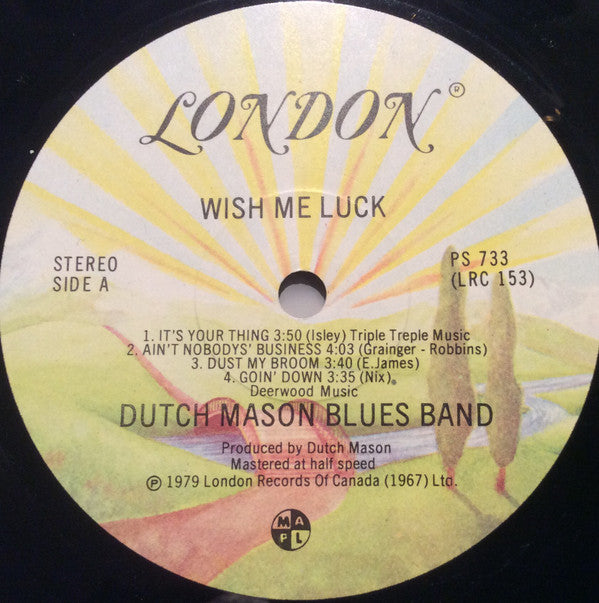 Dutch Mason Blues Band : Wish Me Luck (LP, Album, Hal)