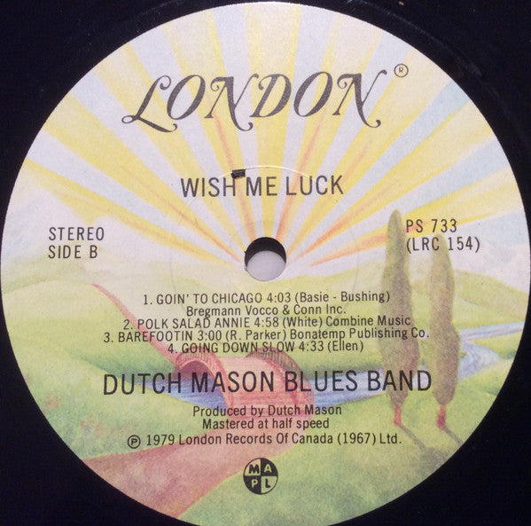 Dutch Mason Blues Band : Wish Me Luck (LP, Album, Hal)