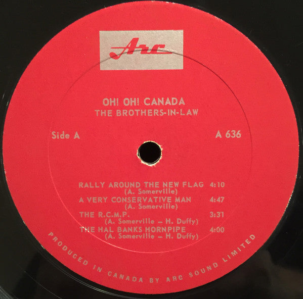 The Brothers-In-Law : Oh! Oh! Canada (LP, Album, Mono)