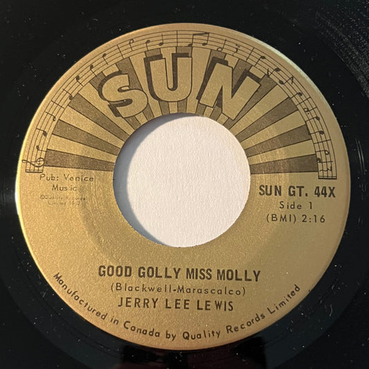 Jerry Lee Lewis : Good Golly Miss Molly / I Can't Trust Me In Your Arms Anymore  (7", Single)