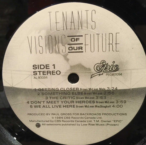 The Tenants (4) : Visions Of Our Future (LP, Album)