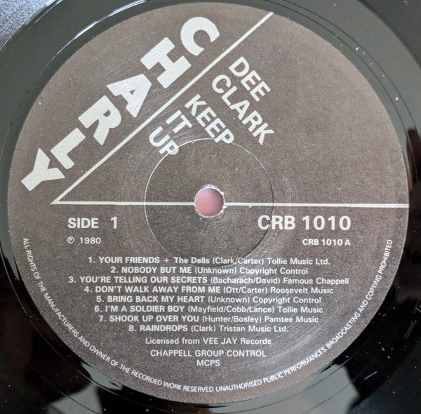 Dee Clark : Keep It Up (LP, Comp)