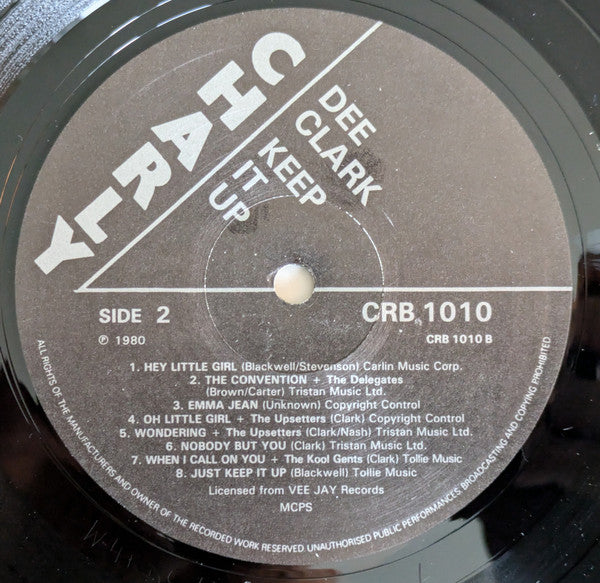 Dee Clark : Keep It Up (LP, Comp)