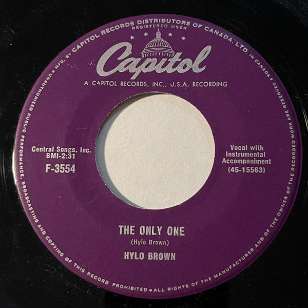 Hylo Brown : The Only One / The Prisoner's Song (7", Single)