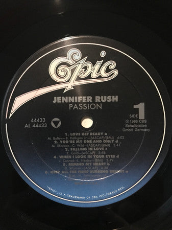 Jennifer Rush : Passion (LP, Album)