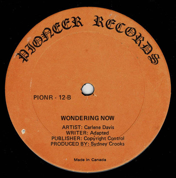Carlene Davis : White Christmas / Wondering Now (12", Single)