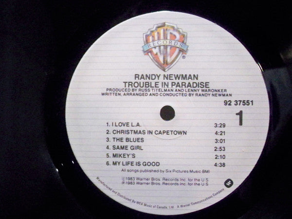 Randy Newman : Trouble In Paradise (LP, Album)