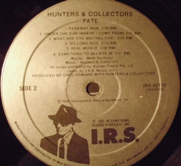 Hunters & Collectors : Fate (LP, Album)