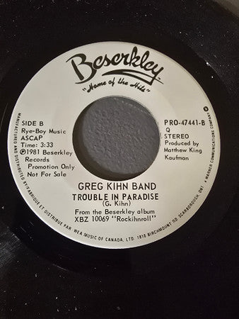 Greg Kihn Band : Every Love Song (7", Promo)