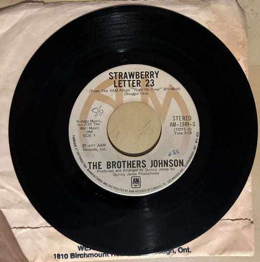 Brothers Johnson : Strawberry Letter #23 (7", Single)