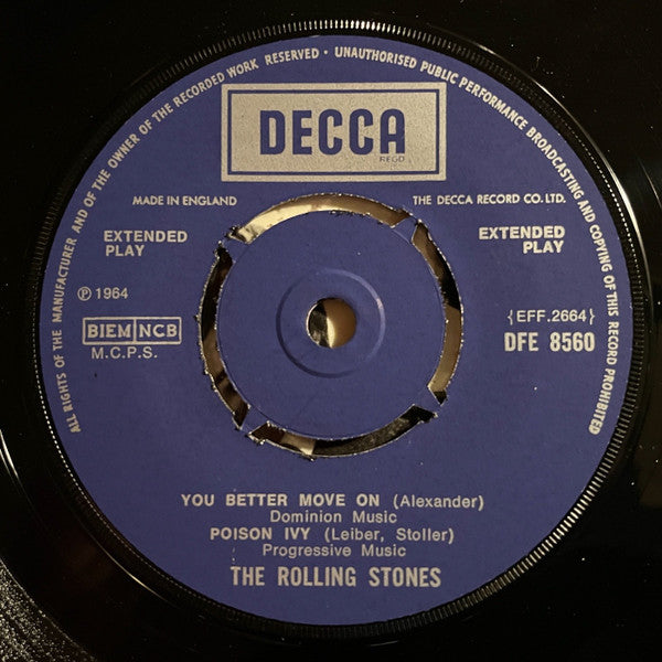The Rolling Stones : The Rolling Stones (7", EP, Mono, RP)