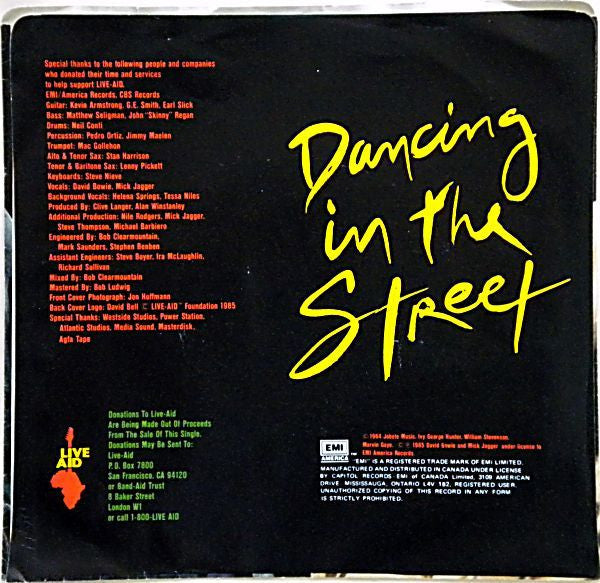David Bowie, Mick Jagger : Dancing In The Street (7", Single)