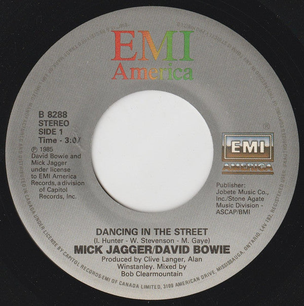 David Bowie, Mick Jagger : Dancing In The Street (7", Single)