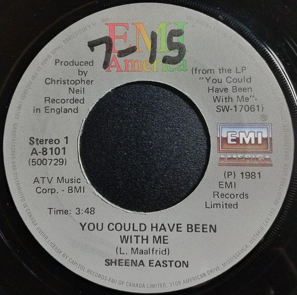 Sheena Easton : You Could Have Been With Me (7", Single)