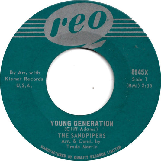 The Sandpipers (4) : Young Generation / Ali Baba (7", Single)