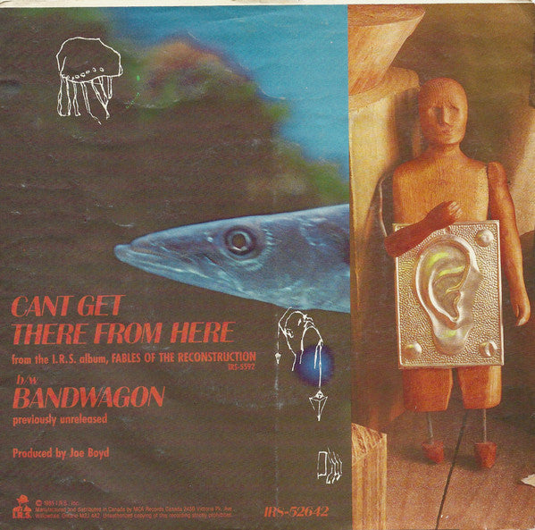 R.E.M. : Cant Get There From Here (7", Single)