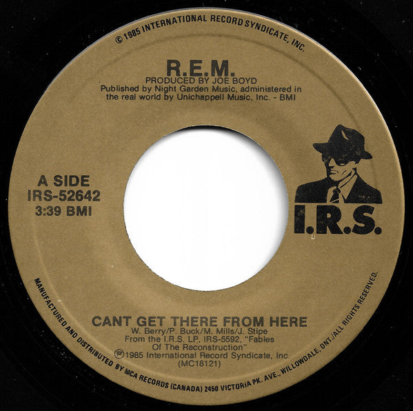 R.E.M. : Cant Get There From Here (7", Single)
