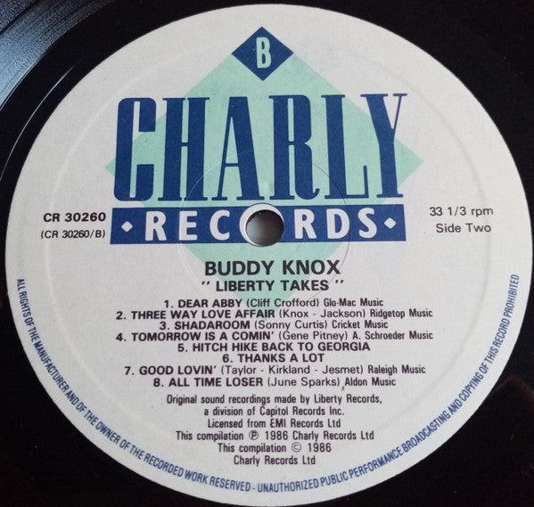Buddy Knox : Liberty Takes (LP, Comp)