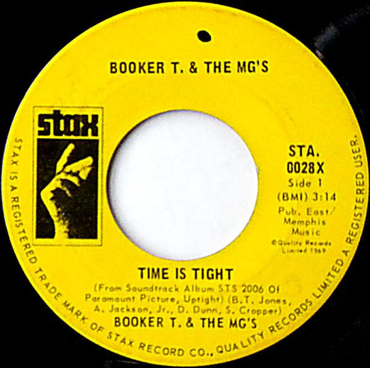 Booker T & The MG's : Time Is Tight / Johnny, I Love You (7")
