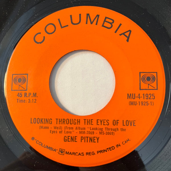 Gene Pitney : Looking Through The Eyes Of Love  /Just One Smile (7", Single)