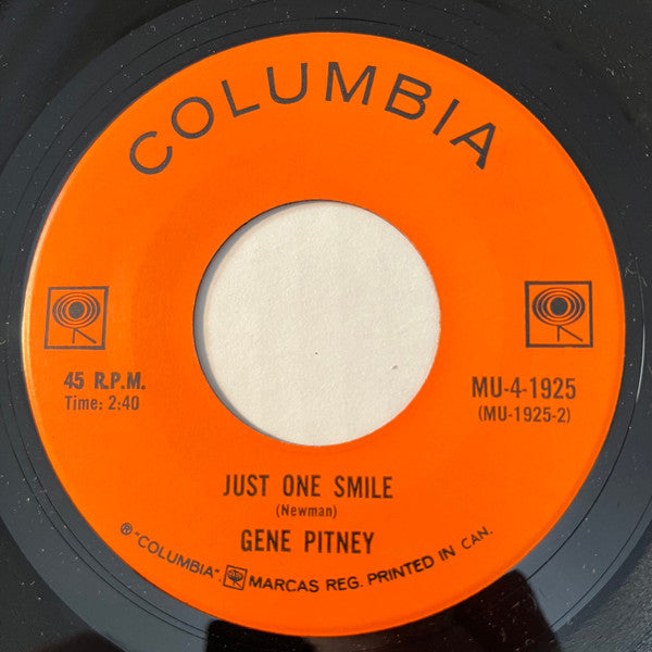 Gene Pitney : Looking Through The Eyes Of Love  /Just One Smile (7", Single)